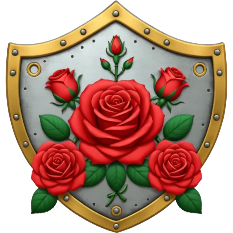 brasão com rosas condessa vermelha emoji