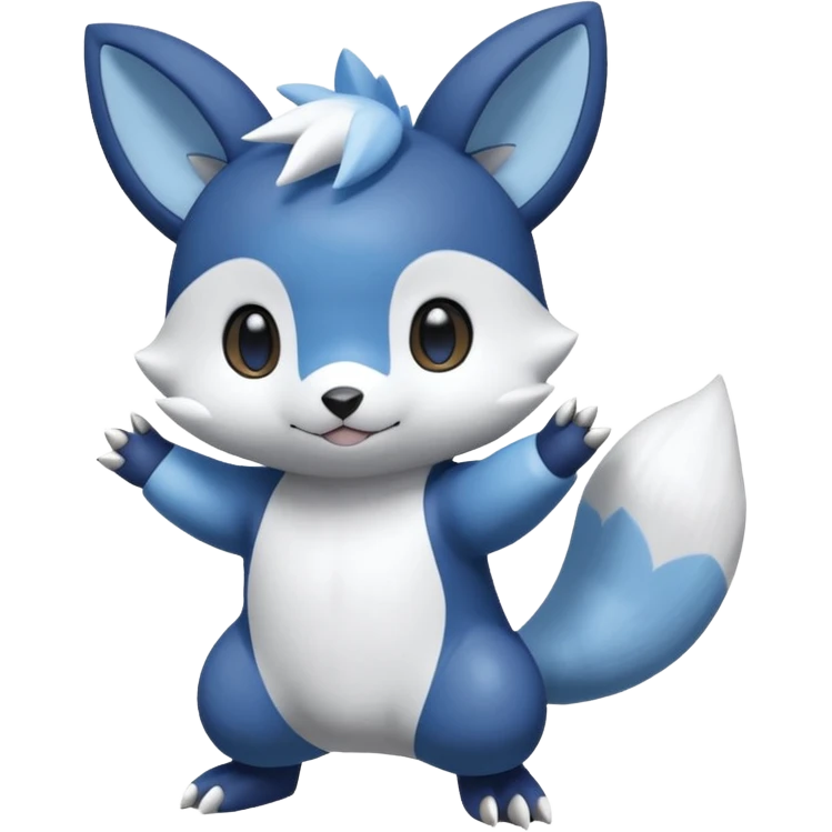 Shiny Minccino-Oshawott-Meowstic-Hybrid (Full body) emoji