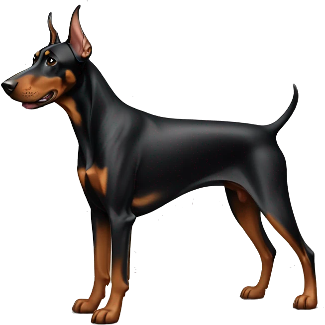 Doberman standing emoji