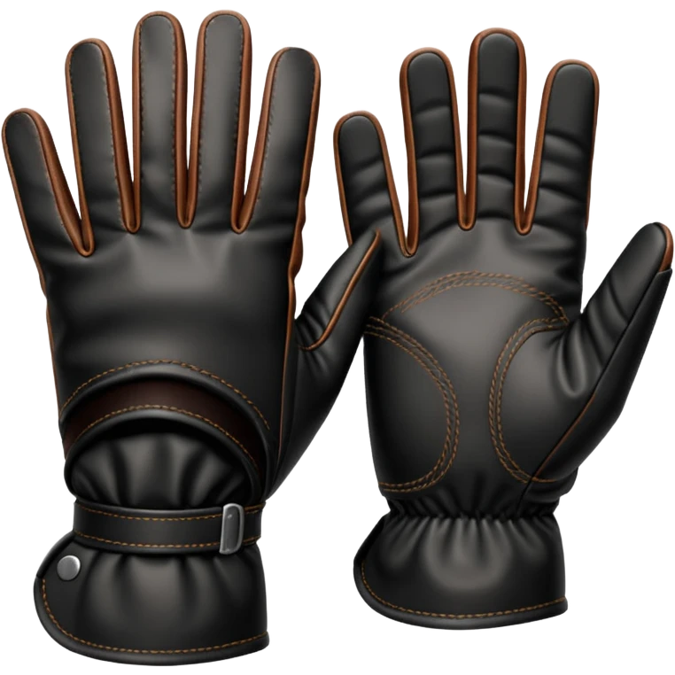 guantes negros hipica emoji