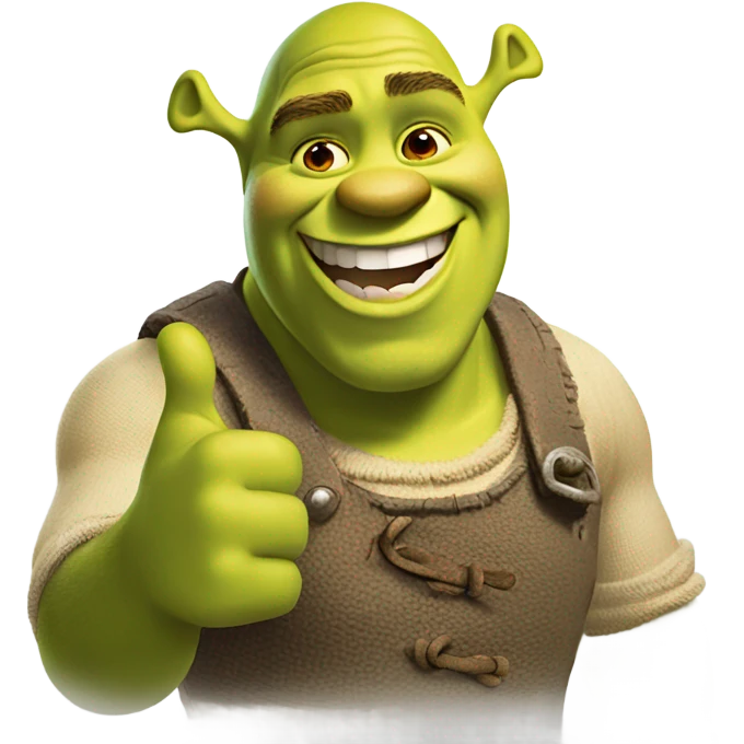 Shrek thumbs up emoji