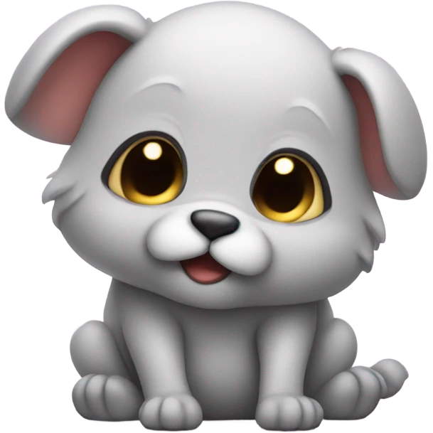 Cute creature being bashful emoji