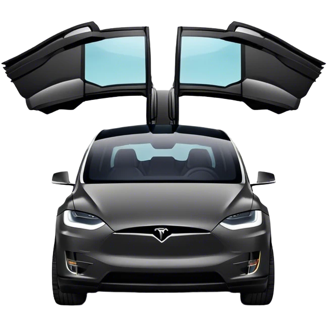 Tesla Model X - Tesla (Model Year: 2022) (Iconic colour: Black) emoji