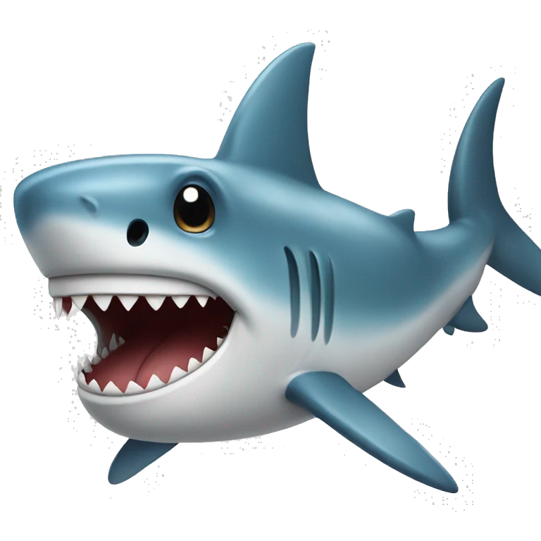 cute shark emoji