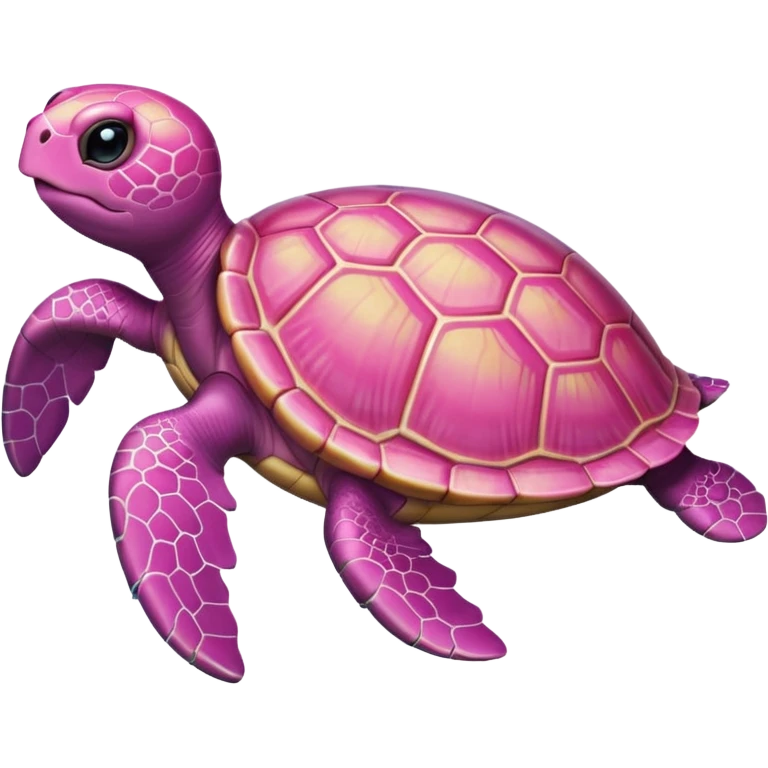 a pink turtle emoji