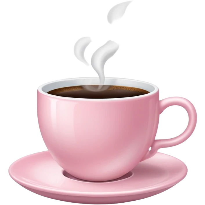 aesthetic cup of coffee baby pink emoji