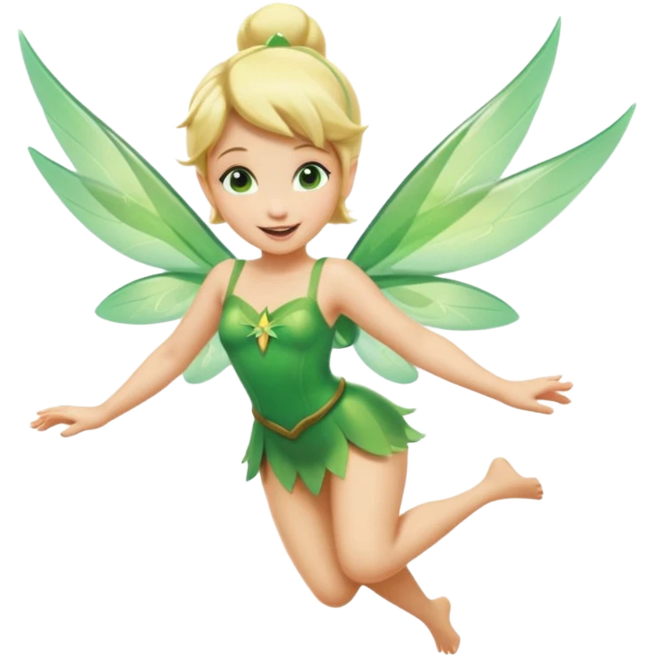 tinkerbell flying emoji