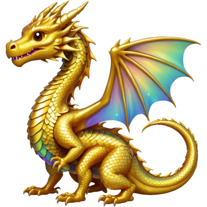small gold dragon emoji