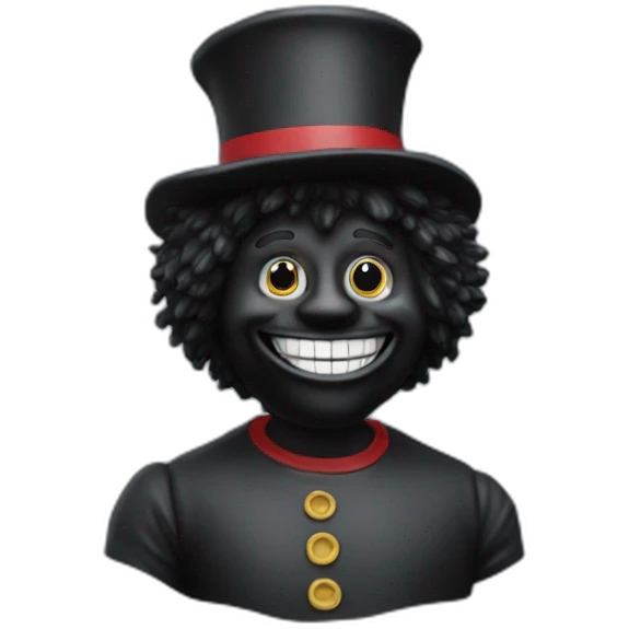 Gollywog  statue emoji