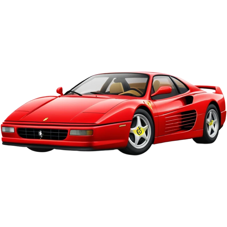 red Ferrari Testarossa emoji