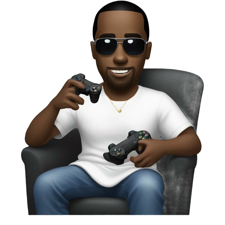 p diddy playing playstation emoji