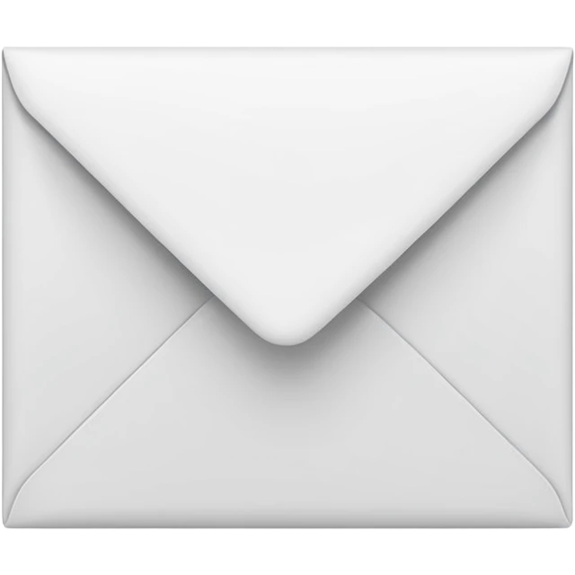 a minimalist email envelop, sleak  emoji