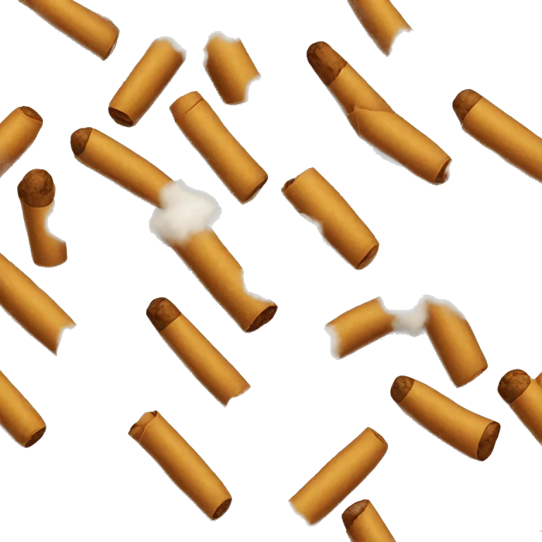 a bag of flour smokes a cigar emoji