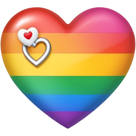 G+K 4Ever on a rainbow heart emoji