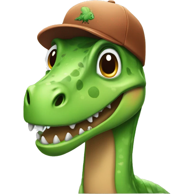dinosaur in cap emoji
