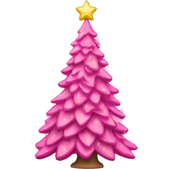 pink Christmas tree emoji