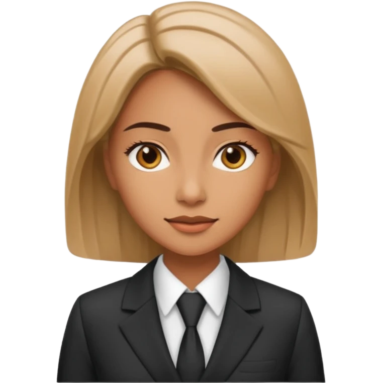 female boss in suit emoji