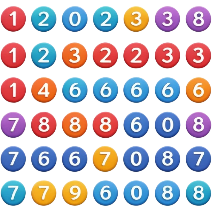 Numbers emoji