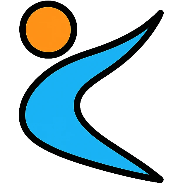 minimal energetic icon with wavy swoosh motif, abstract athletic inspiration, no text or brand marks emoji