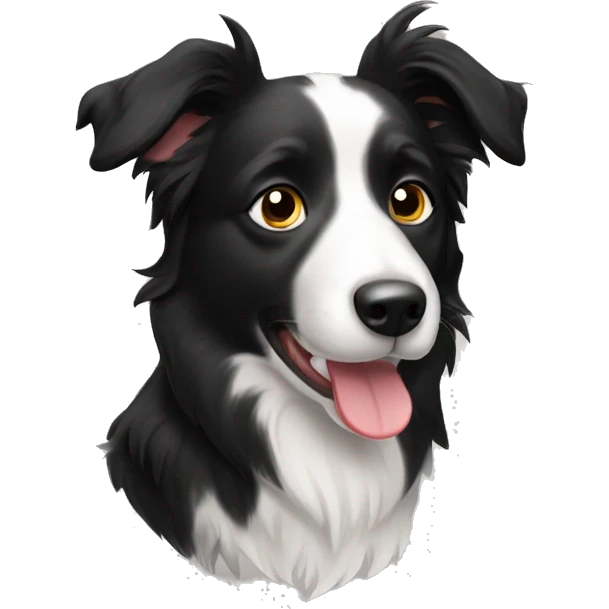 Short hair border collie emoji