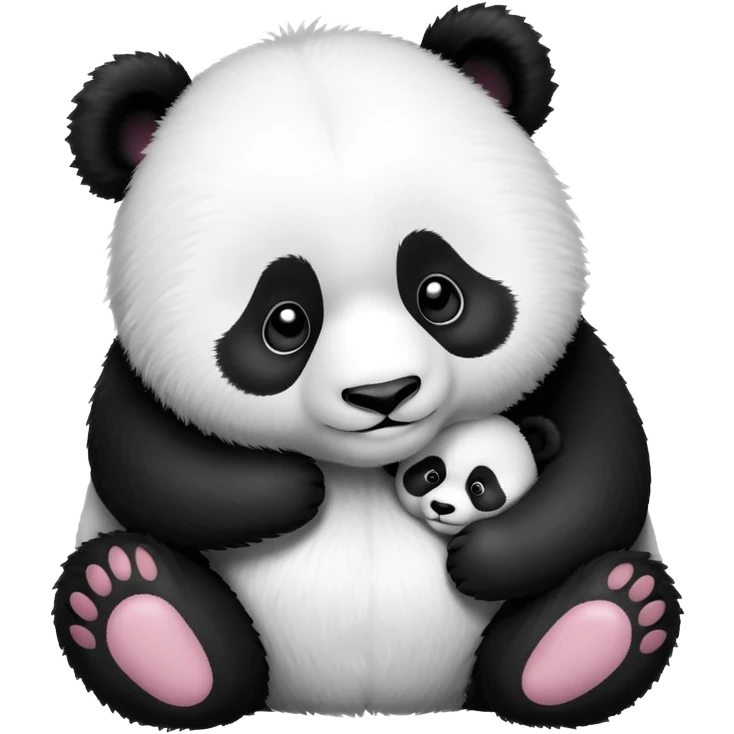 Panda abranzando emoji