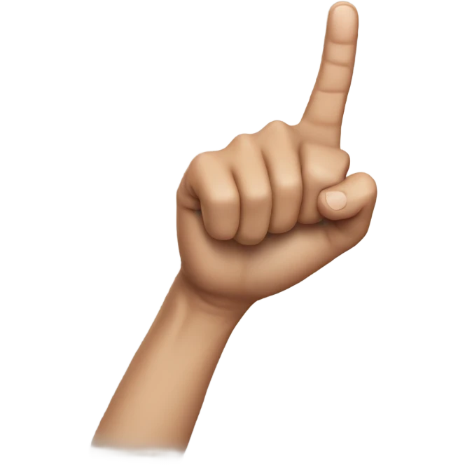 Finger bent emoji