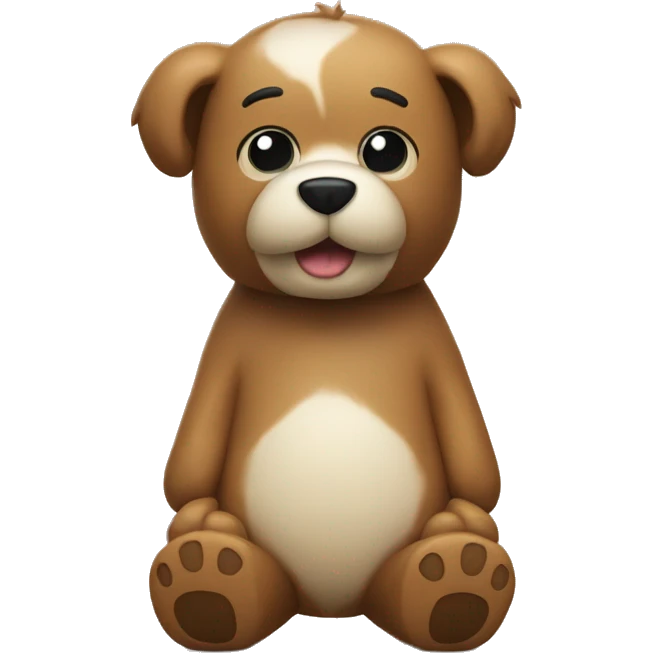 Toy Poole with teddybear cut cute looking emoji