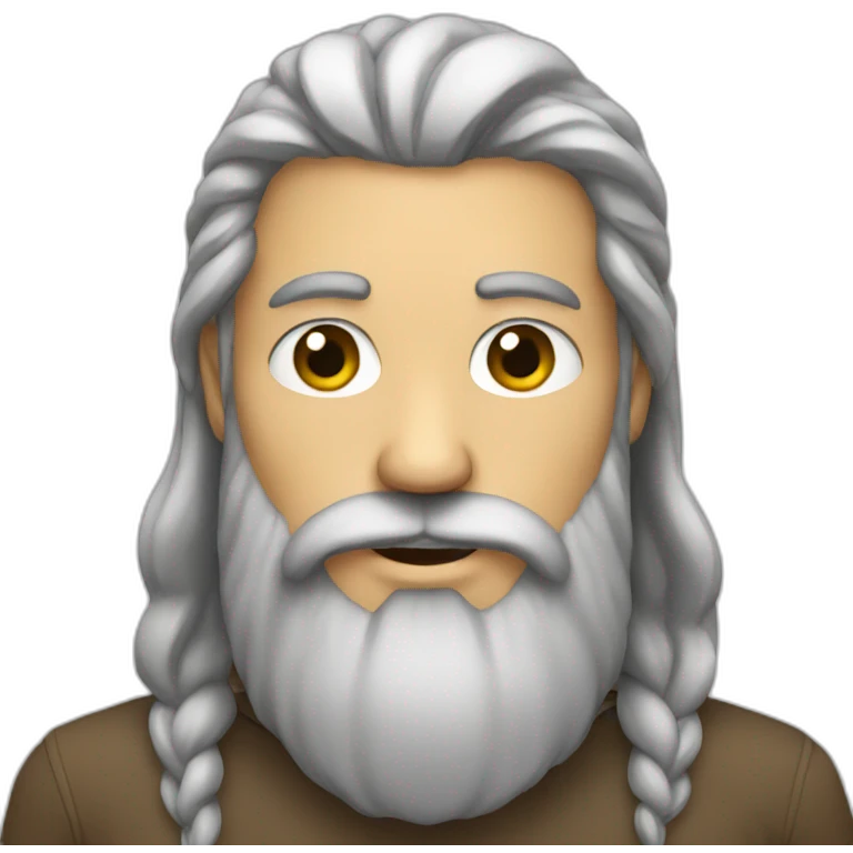 male with long beard emoji