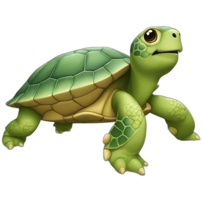Deux Tortue qui fon la'moir emoji