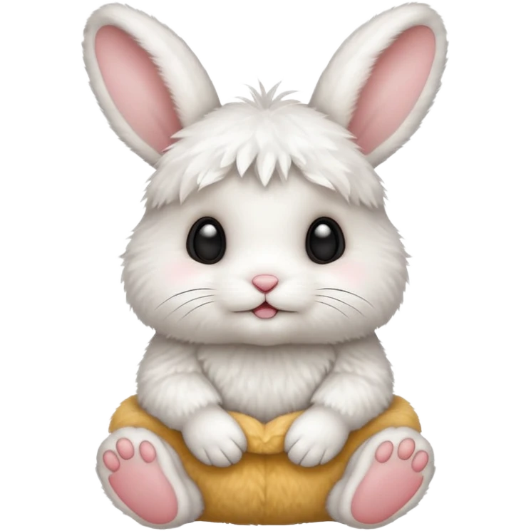 sitting on its legs baby rabbit emoji emoji