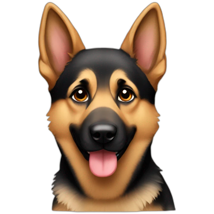 cute german shepard emoji
