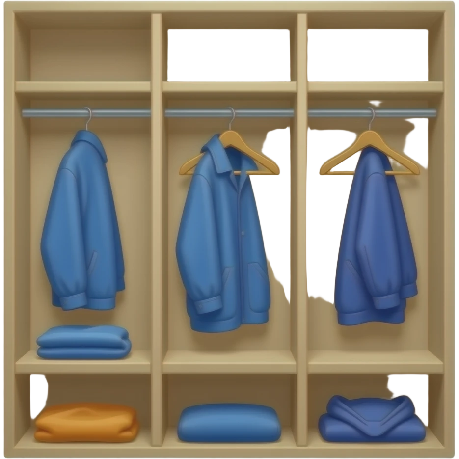 coat cubbies emoji