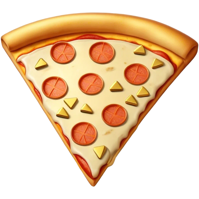 Pizza with gold bars emoji