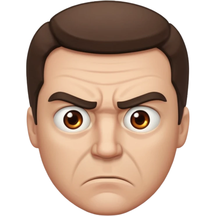 white angry man eyes looking right

 emoji