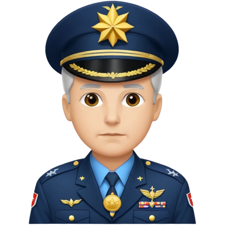 An American general in full uniform emoji