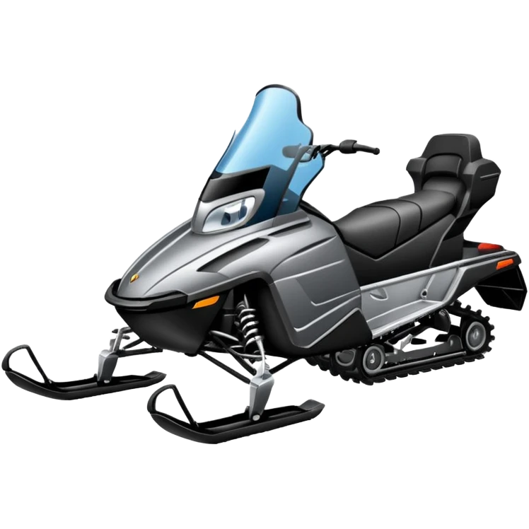 Black Snowmobile emoji