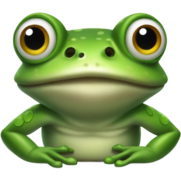 A very strong frog emoji
