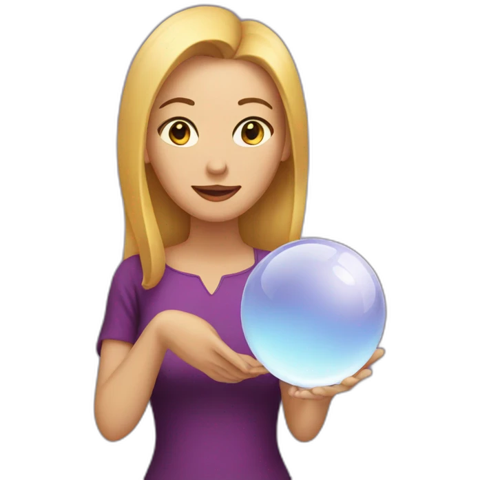 Woman with crystal ball emoji
