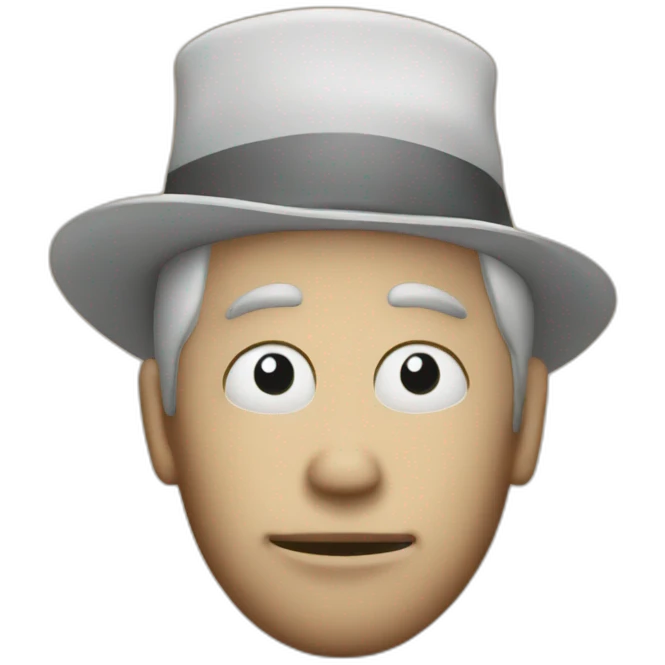 Poker face emoji