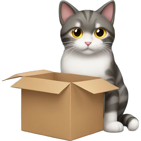 cat with a box emoji
