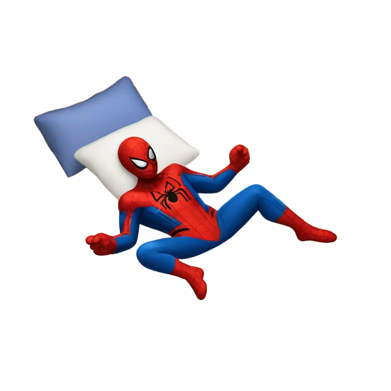 spider man sleeping emoji