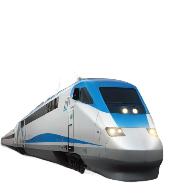 High speed Electric Amtrak train emoji