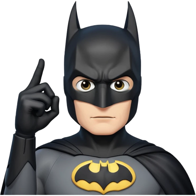 Бэтман с рукой типо приветствие emoji