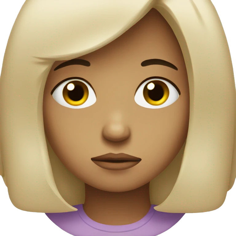 Sad girl  emoji