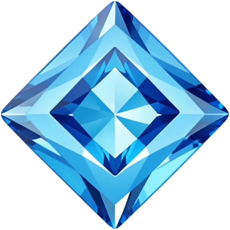 BLUE square diamond emoji