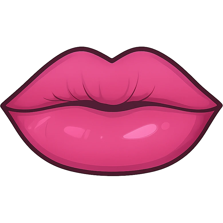 pink lips emoji