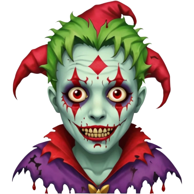 zombie jester emoji
