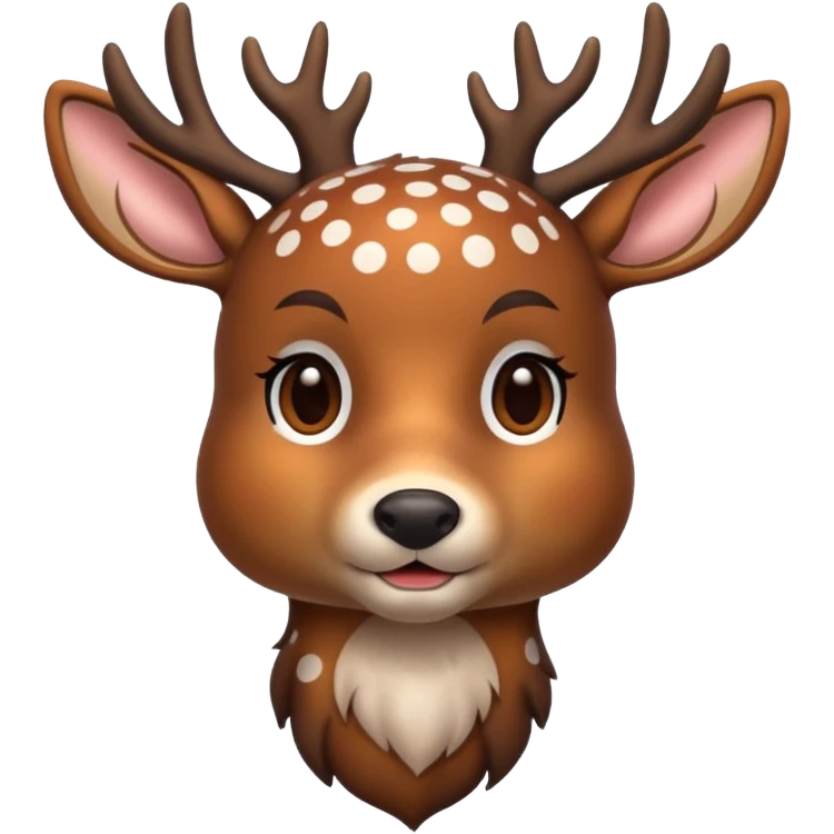 polka dot deer emoji
