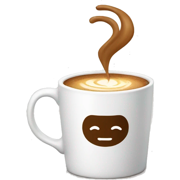 coffee cup 321 label emoji