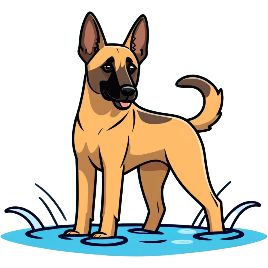 Malinois in the Water emoji